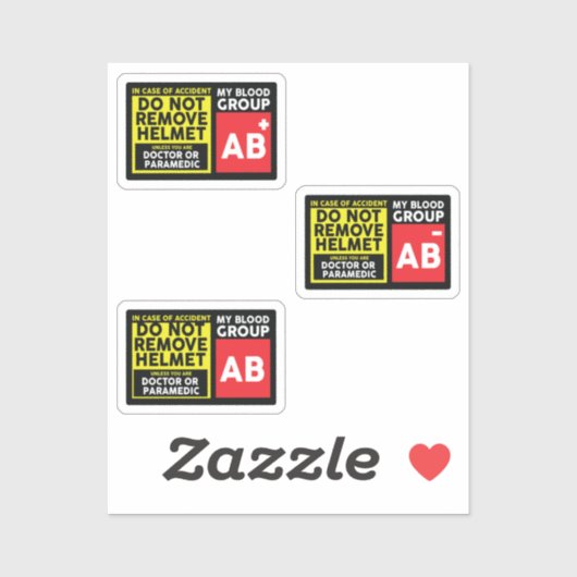 Bloedgroep AB Sticker (Vel)