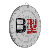 Bloedgroep B Japanse Kanji Dartbord (Voorkant Links)