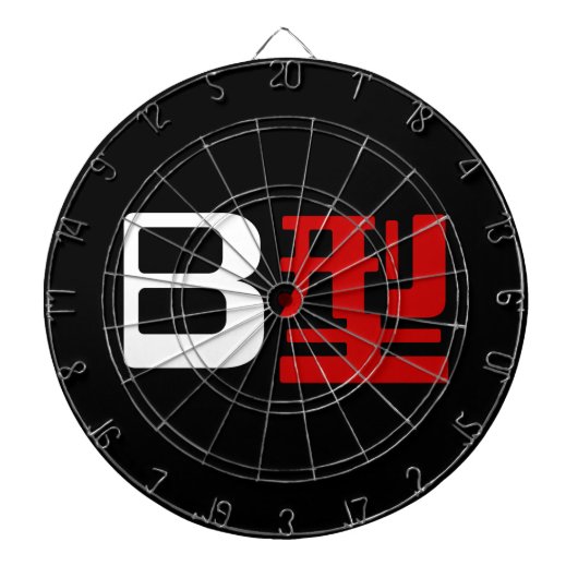 Bloedgroep B Japanse Kanji Dartbord (Voorkant)