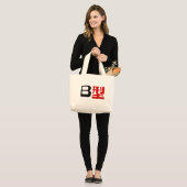 Bloedgroep B Japanse Kanji Grote Tote Bag (Voorkant (model))