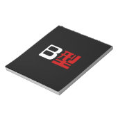 Bloedgroep B Japanse Kanji Notitieblok (Linkerzijde)