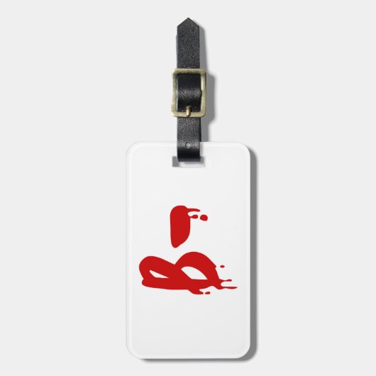 Bloedgroep B - Negatief #Horror ziekenhuis Bagagelabel (Voorkant verticaal)