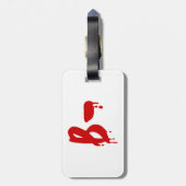 Bloedgroep B - Negatief #Horror ziekenhuis Bagagelabel (Achterkant verticaal)