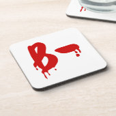 Bloedgroep B - Negatief #Horror ziekenhuis Drankjes Onderzetter (Linkerzijde)