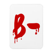 Bloedgroep B - Negatief #Horror ziekenhuis Magneet (Verticaal)