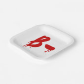 Bloedgroep B - Negatief #Horror ziekenhuis Papieren Bordje (Gebogen)