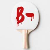 Bloedgroep B - Negatief #Horror ziekenhuis Tafeltennisbatje (Voorkant)