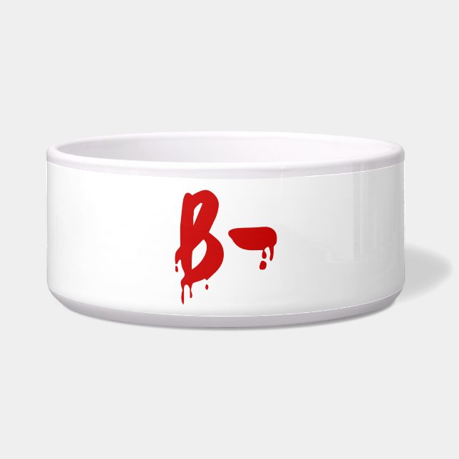 Bloedgroep B - Negatief #Horror ziekenhuis Voerbakje (Voorkant)