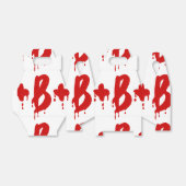 Bloedgroep B+ Positief #Horror Hospital Bedankdoosjes (Uitgevouwen)