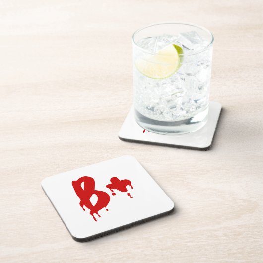 Bloedgroep B+ Positief #Horror Hospital Bier Onderzetter (Rechterzijde)