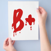 Bloedgroep B+ Positief #Horror Hospital Flyer (Hand)