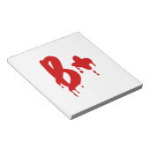 Bloedgroep B+ Positief #Horror Hospital Notitieblok (Schuin)