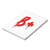 Bloedgroep B+ Positief #Horror Hospital Notitieblok (Linkerzijde)