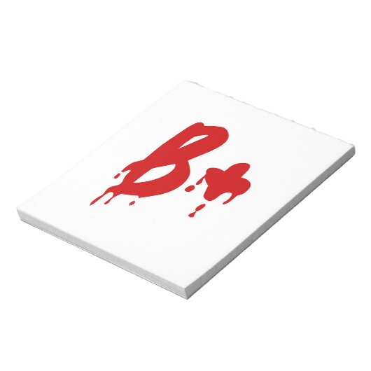 Bloedgroep B+ Positief #Horror Hospital Notitieblok (Linkerzijde)
