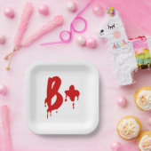 Bloedgroep B+ Positief #Horror Hospital Papieren Bordje (Feest)