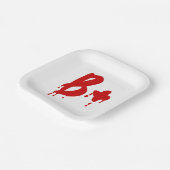 Bloedgroep B+ Positief #Horror Hospital Papieren Bordje (Gebogen)