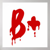 Bloedgroep B+ Positief #Horror Hospital Poster (Voorkant)