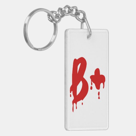 Bloedgroep B+ Positief #Horror Hospital Sleutelhanger (Voorkant Links)