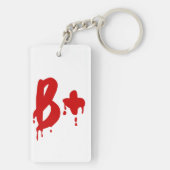 Bloedgroep B+ Positief #Horror Hospital Sleutelhanger (achterkant)