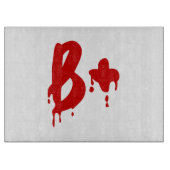 Bloedgroep B+ Positief #Horror Hospital Snijplank (Voorkant)