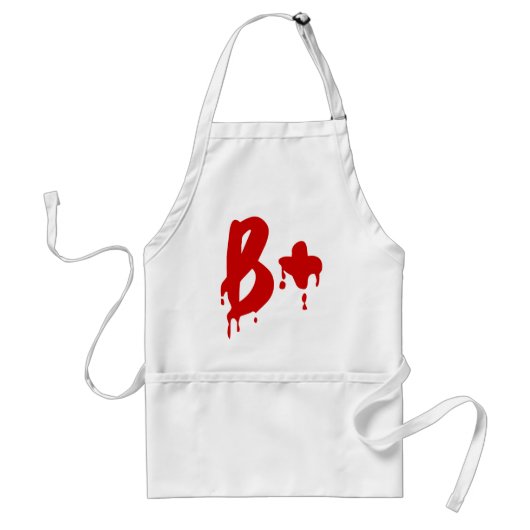 Bloedgroep B+ Positief #Horror Hospital Standaard Schort (Voorkant)