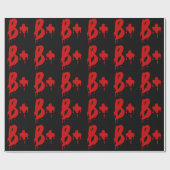 Bloedgroep B+ Positief #Horror Ziekenhuis Cadeaupapier (Vlak)