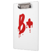 Bloedgroep B+ Positief #Horror Ziekenhuis Klembord (Links)