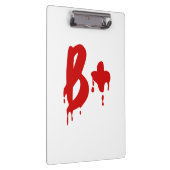 Bloedgroep B+ Positief #Horror Ziekenhuis Klembord (Rechts)