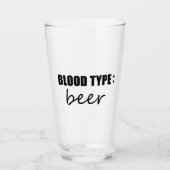 bloedgroep bier glas (Voorkant)