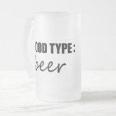 bloedgroep bier matglas bierpul (Voorkant links)