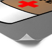 Bloedgroep Koffie Grappige Poster (Hoek)