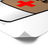 Bloedgroep Koffie Grappige Poster (Hoek)