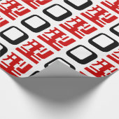 Bloedgroep O Japans Kanji Cadeaupapier (Hoek)