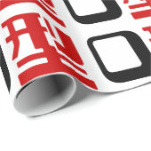 Bloedgroep O Japans Kanji Cadeaupapier (Rol Hoek)