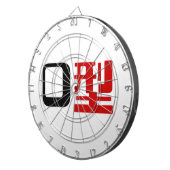Bloedgroep O Japans Kanji Dartbord (Voorkant Rechts)
