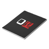 Bloedgroep O Japans Kanji Notitieblok (Linkerzijde)