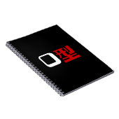 Bloedgroep O Japans Kanji Notitieboek (Rechterzijde)