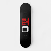 Bloedgroep O Japans Kanji Skateboard (Voorkant)