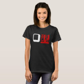 Bloedgroep O Japans Kanji T-shirt (Voorkant volledig)