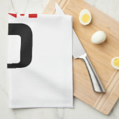 Bloedgroep O Japans Kanji Theedoek (Quarter Fold)