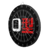 Bloedgroep O Japanse Kanji Dartbord (Voorkant Rechts)
