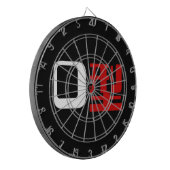 Bloedgroep O Japanse Kanji Dartbord (Voorkant Links)