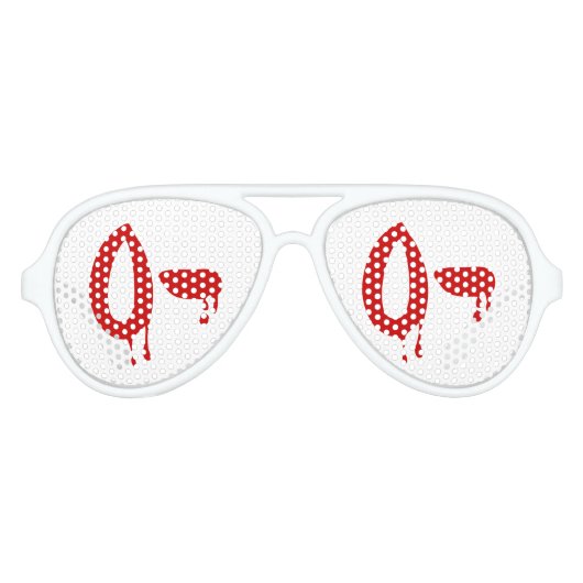 Bloedgroep O- Negatief #Horror ziekenhuis Aviator Zonnebril (Voorkant)