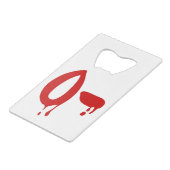 Bloedgroep O- Negatief #Horror ziekenhuis Creditkaart Flessenopener (Voorkant Gekanteld)