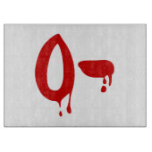 Bloedgroep O- Negatief #Horror ziekenhuis Snijplank (Voorkant)