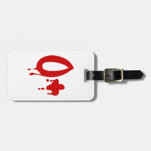 Bloedgroep O+ Positief #Horror Hospital Bagagelabel (Voorkant horizontaal)