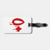 Bloedgroep O+ Positief #Horror Hospital Bagagelabel (Achterkant horizontaal)