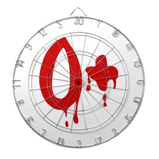 Bloedgroep O+ Positief #Horror Hospital Dartbord (Voorkant)