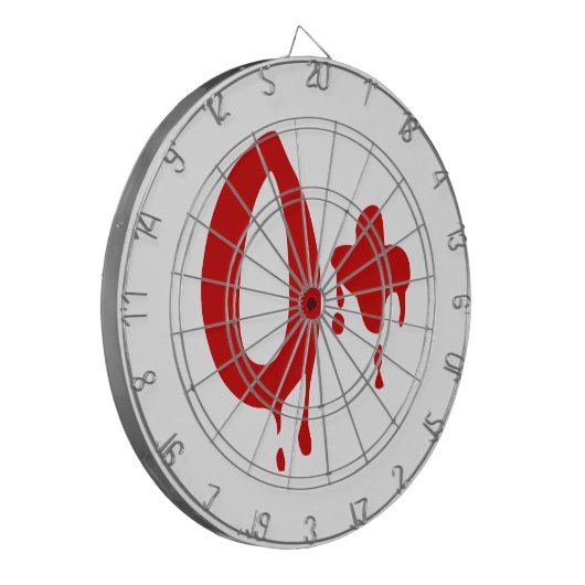 Bloedgroep O+ Positief #Horror Hospital Dartbord (Voorkant Links)