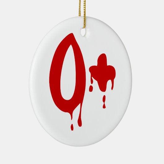 Bloedgroep O+ Positief #Horror Hospital Keramisch Ornament (Rechts)